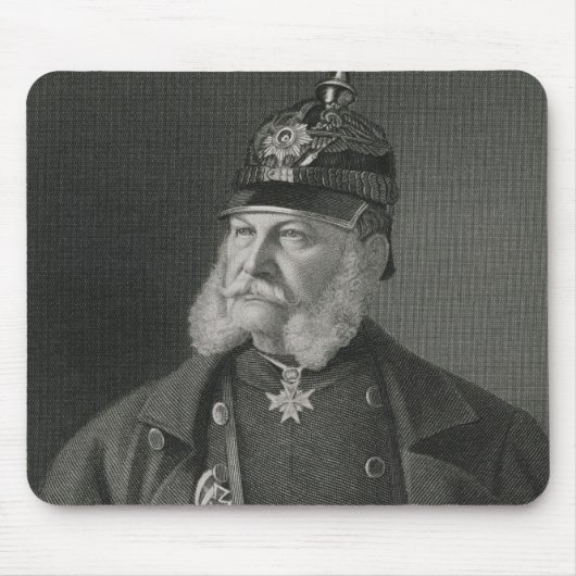 Portret van William I King of Prussia Muismat (Voorkant)
