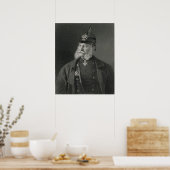 Portret van William I King of Prussia Poster (Keuken)
