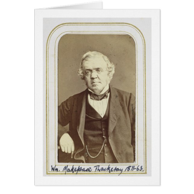 Portret van William Makepeace Thackeray (1811-63) (Voorkant)