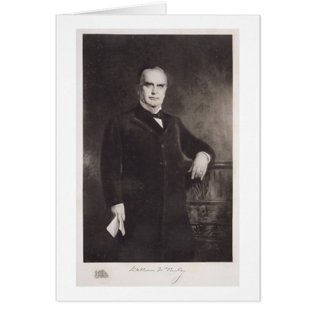 Portret van William McKinley (litho) (Voorkant)