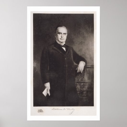 Portret van William McKinley Poster (Voorkant)