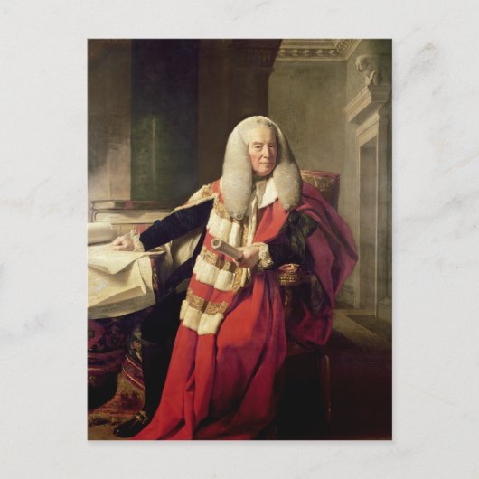 Portret van William Murray Briefkaart (Voorkant)