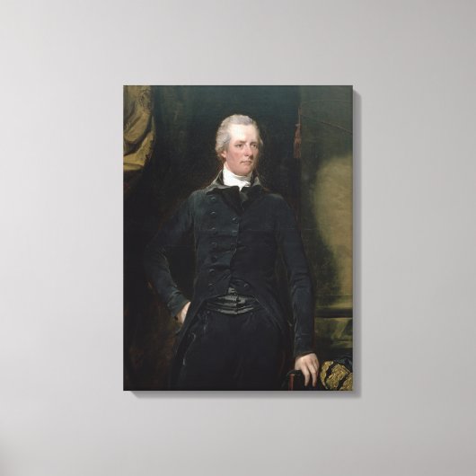 Portret van William Pitt de Younger Canvas Afdruk (Voorkant)