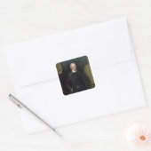 Portret van William Pitt de Younger Vierkante Sticker (Envelop)