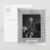 Portret van William Pitt, eerste graaf van Chatham Briefkaart (Voorkant / Achterkant)