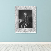 Portret van William Pitt, eerste graaf van Chatham Canvas Afdruk (Insitu (Houten vloer))