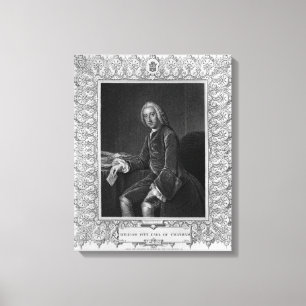 Portret van William Pitt, eerste graaf van Chatham Canvas Afdruk