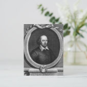 Portret van William Shakespeare 1719 Briefkaart (Staand voorkant)