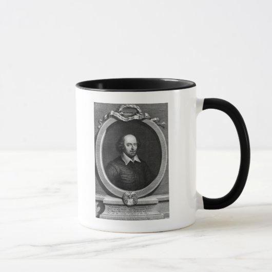 Portret van William Shakespeare 1719 Mok (Rechts)