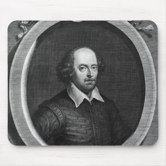 Portret van William Shakespeare 1719 Muismat (Voorkant)