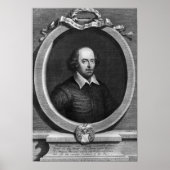 Portret van William Shakespeare 1719 Poster (Voorkant)