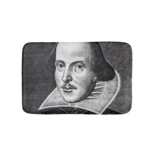 Portret van William Shakespeare Badmat (Voorkant)