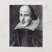 Portret van William Shakespeare Briefkaart (Voorkant)