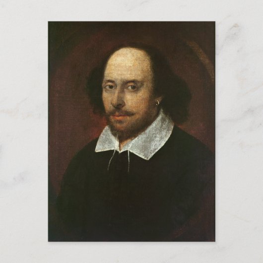 Portret van William Shakespeare c.1610 Briefkaart (Voorkant)