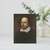 Portret van William Shakespeare c.1610 Briefkaart (Staand voorkant)