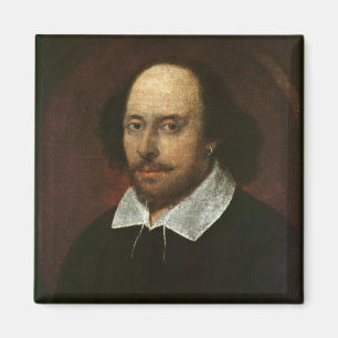 Portret van William Shakespeare c.1610 Magneet
