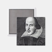 Portret van William Shakespeare Magneet (Voorkant / Achterkant)