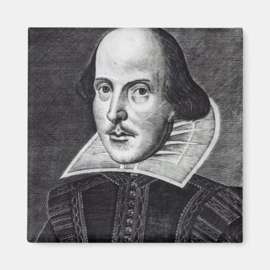 Portret van William Shakespeare Magneet (Voorkant)