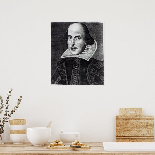 Portret van William Shakespeare Poster (Keuken)