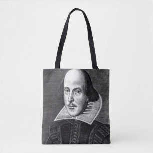 Portret van William Shakespeare Tote Bag