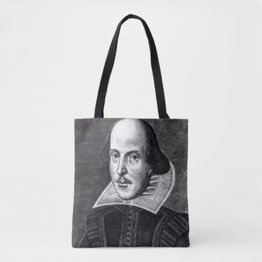 Portret van William Shakespeare Tote Bag (Voorkant)