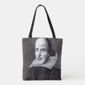 Portret van William Shakespeare Tote Bag (Achterkant)
