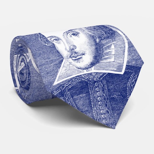 Portret van William Shakespeare van First Folio Stropdas (Opgerold)