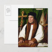 Portret van William Warham Briefkaart (Voorkant / Achterkant)