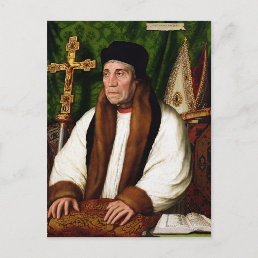 Portret van William Warham Briefkaart (Voorkant)