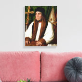 Portret van William Warham Canvas Afdruk (Insitu (Woonkamer))