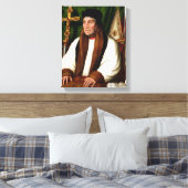 Portret van William Warham Canvas Afdruk (Insitu (Slaapkamer))