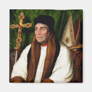 Portret van William Warham Magneet