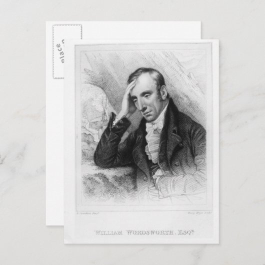 Portret van William Wordsworth Briefkaart (Voorkant / Achterkant)