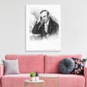 Portret van William Wordsworth Canvas Afdruk (Insitu (Woonkamer))