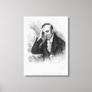 Portret van William Wordsworth Canvas Afdruk