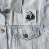 Portret van William Wordsworth Vierkante Button 5,1 Cm (In situ)