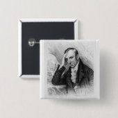 Portret van William Wordsworth Vierkante Button 5,1 Cm (Voorkant /achterkant)