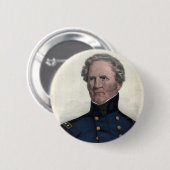 Portret van Winfield Scott-knop Ronde Button 5,7 Cm (Voorkant /achterkant)