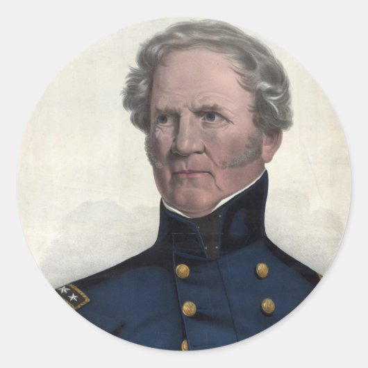 Portret van Winfield Scott stickers (Voorkant)