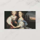 Portret van Winston en Arabella (1648-1730) Churc Visitekaartje (Achterkant)
