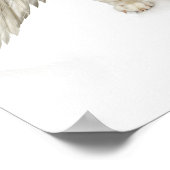 Portret van witte labrador, die draagt poster (Hoek)