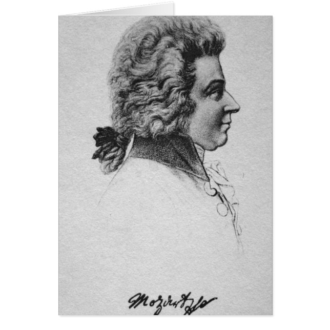 Portret van Wolfgang Amadeus Mozart (Voorkant)