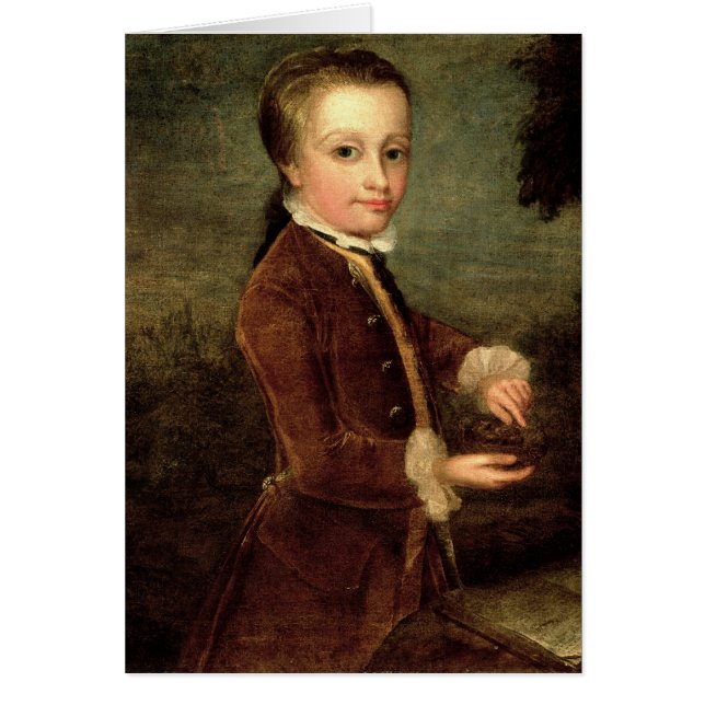 Portret van Wolfgang Amadeus Mozart (Voorkant)