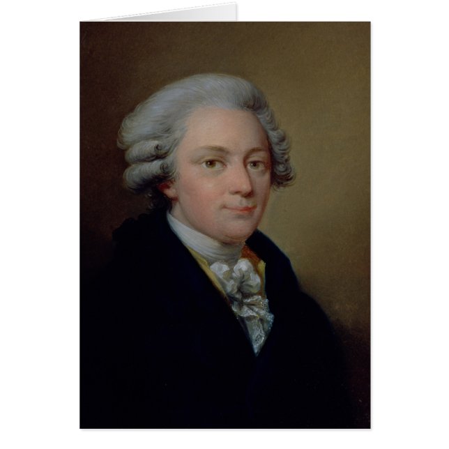 Portret van Wolfgang Amadeus Mozart (Voorkant)