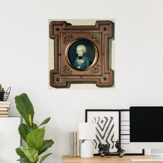 Portret van Wolfgang Amadeus Mozart, 1773 Poster (Thuiskantoor)