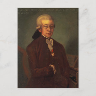 Portret van Wolfgang Amadeus Mozart 2 Briefkaart