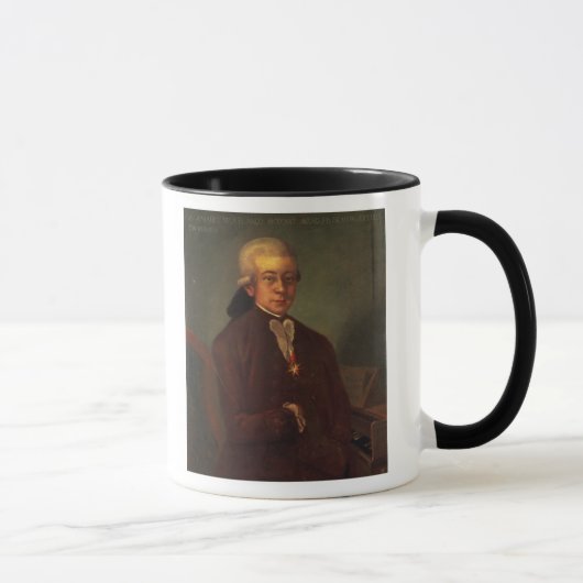 Portret van Wolfgang Amadeus Mozart 2 Mok (Rechts)