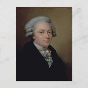 Portret van Wolfgang Amadeus Mozart Briefkaart