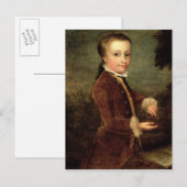 Portret van Wolfgang Amadeus Mozart Briefkaart (Voorkant / Achterkant)