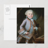 Portret van Wolfgang Amadeus Mozart Briefkaart (Voorkant / Achterkant)
